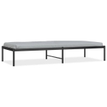 vidaXL Metalinis lovos rėmas, juodos spalvos, 75x190cm