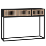 Konsolinis staliukas vidaXL 105x30x75cm, juodas