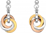 Hot Diamonds Sidabriniai auskarai Trio Rose Gold DE389 sHD0318