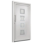 vidaXL Priekinės durys baltos spalvos 88x200cm