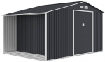 Sodo namukas su malkine Madison, 11x8, Cold Grey