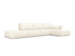De&scaron;ininė kampinė sofa Vanda, 5 sėdimos vietos, &scaron;v. smėlio sp.