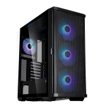 Zalman Z10 Plus Premium žaidimų kompiuterio korpusas, juodas, grūdintas stiklas, ARGB ventiliatoriai
