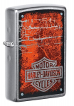 Žiebtuvėlis Zippo Harley-Davidson 49658, sidabrinis