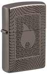 Žiebtuvėlis Zippo 48569 Armor Flame Pattern Design, sidabrinis