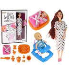 Besilaukianti lėlė su priedais Lean Toys