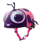Vaiki&scaron;kas dviratininko &scaron;almas C-Preme Googly Lady Bug, rožinis