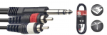 Stagg, RCA Jack Stereo 6.3 mm, 2 m