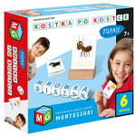 Stalo žaidimas Multigra Montessori 6 Kauliukai raidės