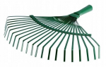 Sodo žolės ir lapų grėblys metalinis 43 cm