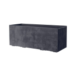 Muret Planter - DEROMA - Millennium R - Anthracite - With water reserve - Casters - 99 cm