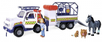 Veterinarijos gelbėjimo automobilis su priekaba Simba Fireman Sam