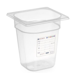 Hendi Gn 1/6 polipropileno maisto indas, 2.4l, 176x162x150mm