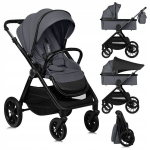 Universalus vežimėlis Lionelo Layla 2in1, Grey Stone
