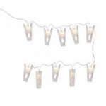 Lempučių girlianda/spaustukai, 10 LED, 1,5 m