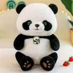 Pliu&scaron;inė panda pagalvė Valentinui ir &scaron;ventėms.
