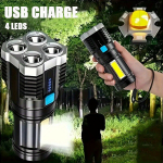 USB LED žibintuvėlis su COB &scaron;viesa