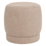 Pouf - ATMOSPHERA - Amea - Pilka taupe - D39cm - &Scaron;iuolaikinė medžiaga