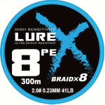 Pintas žvejybos valas Lure PE Braid X8, 300m, 0.23mm, 8BRAID*300M*0,23mm