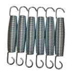 6 vnt. tvirtos tempimo spyruoklės, 13.97 cm.