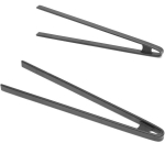Silikoninis virtuvinė žnyplės 290 mm juodos