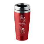 Kelioninis puodelis Juk dviese smagiau, 400ml