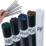 Suvirinimo viela Rosfix PP/EPDM &ndash; Juoda, Ilgis 42 cm, Lydymosi temperatūra 260&ndash;330&deg;C, Svoris 50 g