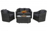 Lauko baldų komplektas Modena, Grey / Grey Melange