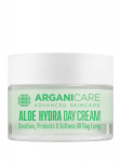 ARGANICARE - Mink&scaron;tinantis ir atkuriantis dieninis veido kremas visų tipų odai su ALOE, 50 ml