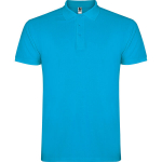 Medvilniniai polo mar&scaron;kinėliai LON6638 turkio spalvos
