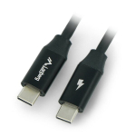 Usb-c į Usb-c kabelis 1m, juodas, 60w, Quick Charge 4.0, Power Delivery