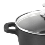 Granito puodas su dangteliu, indukcinis GRANDE ORION 16 cm 1,4 l