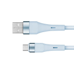 Kruger&matz Usb laidas - Microusb 1m, mėlynas silikoninis