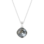 Kaklo papuo&scaron;alas moterims DiamondSky "Glare II (Silver Night)" su Swarovski kristalais