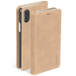 Krusell Sunne 4 kortelių FolioWallet dėklas skirtas Apple iPhone XS Max &ndash; rudos odos
