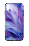 Tellur stiklinis spausdintas dėklas skirtas iPhone XS Max &ndash; plunksnų dizainas