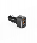 Tellur TLL151281 FCC9 56W automobilinis įkroviklis (2x QC 3.0 + USB-C PD 20W, juodas)