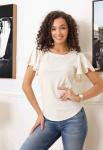 Glo Story Palaidinė Moterims White WPO 4440-2 WPO 4440-2/L/XL
