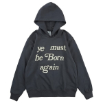 Gatvės Stiliaus Džemperis Su Gobtuvu Ye Must Be Born Again Cpfm Juodas L