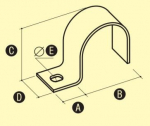 Cinkuotas metalinis laikiklis Uj-32, 47.6 mm