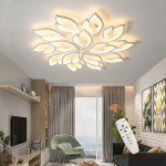 Modernus Led Lubinis &Scaron;viestuvas Baltas 95 Cm 100 W 15 Lapelių, 95 cm