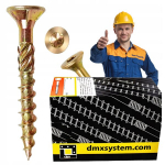 Domax medienos sraigtai 4,5x40mm Torx, 200 vnt.
