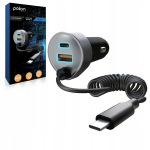 Polion 65w automobilinė įkroviklio stotelė: 2xusb-c, 1xusb-a, Pd, Qc3.0