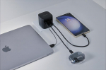 Intenso maitinimo adapteris 7806522 65 W, 110-240 V, 2 USB prievadai, 0.7 m laidas, juodas, plastikas