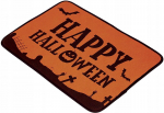 Halloween durų kilimėlis "happy Halloween", moliūgas, kapinės, 60x40cm
