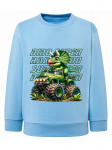Berniukų džemperis su &bdquo;Dino Super Racer&ldquo; atspaudu, &scaron;viesiai mėlynas, &bdquo;Tup Tup&ldquo;, 122/128