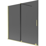 Vonios sienelė Mexen Velar, 160 x 150 cm, Brushed gold/Graphite