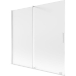 Vonios sienelė Mexen Velar, 170 x 150 cm, White/matinis stiklas