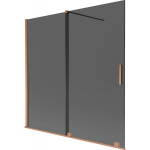 Vonios sienelė Mexen Velar, 160 x 150 cm, Brushed copper/Graphite