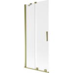 Vonios sienelė Mexen Velar, 80 x 150 cm, Gold/matinis stiklas